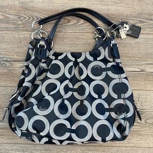 Authentic Coach purse black/white